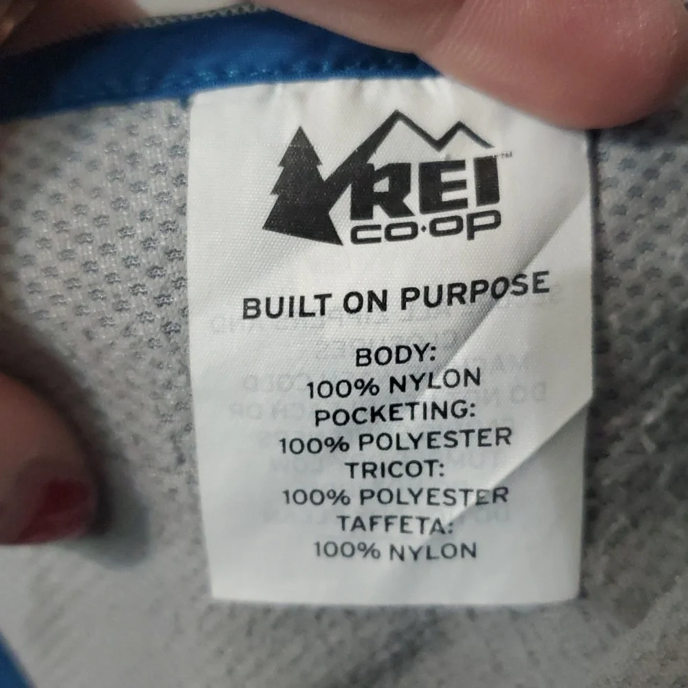 Rei Co-Op Peak 2.5L Rain Jacket Size Small Womens Blue/Green - Picture 6 of 15